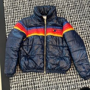 Aviator Nation 5 Stripe lux puffer sz s